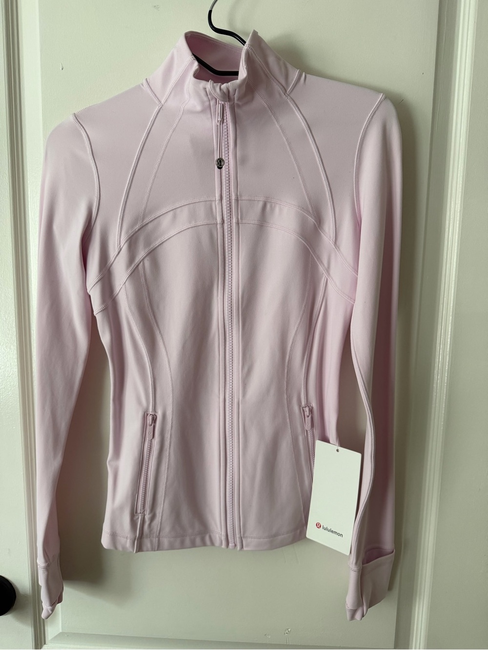 Lululemon pink set define jacket and shorts BRAND NEW